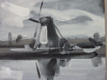 Har van der Put molenschilderij