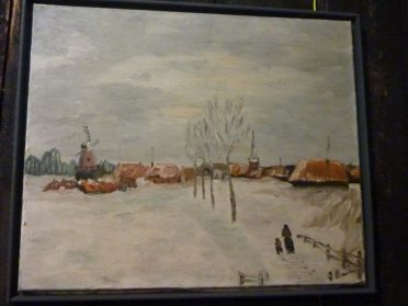 schilderij winterlanschap