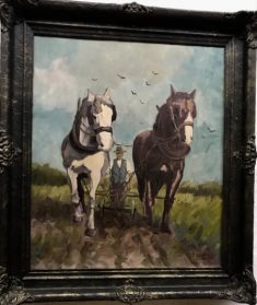 schilderij boerenpaarden